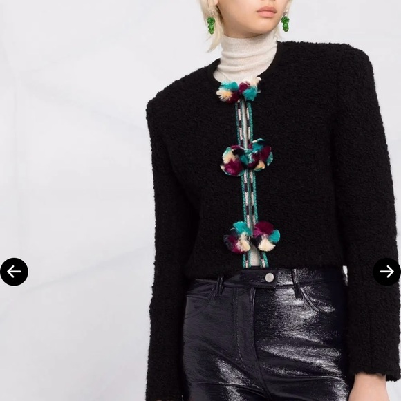 Isabel Marant pompom embellished jacket size 36 - Picture 1 of 8